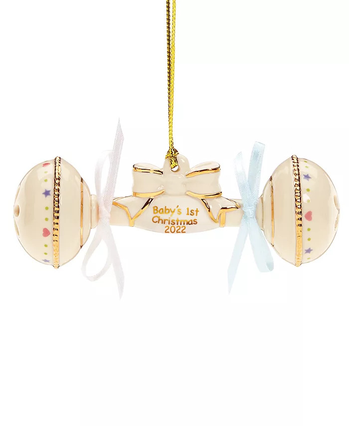 2022 Baby's First Christmas Rattle Ornament | Macys (US)