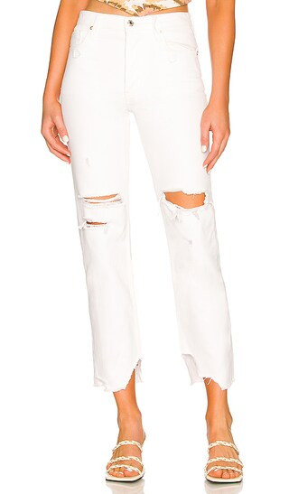 Tapered Baggy Boyfriend in Chalk White | Revolve Clothing (Global)