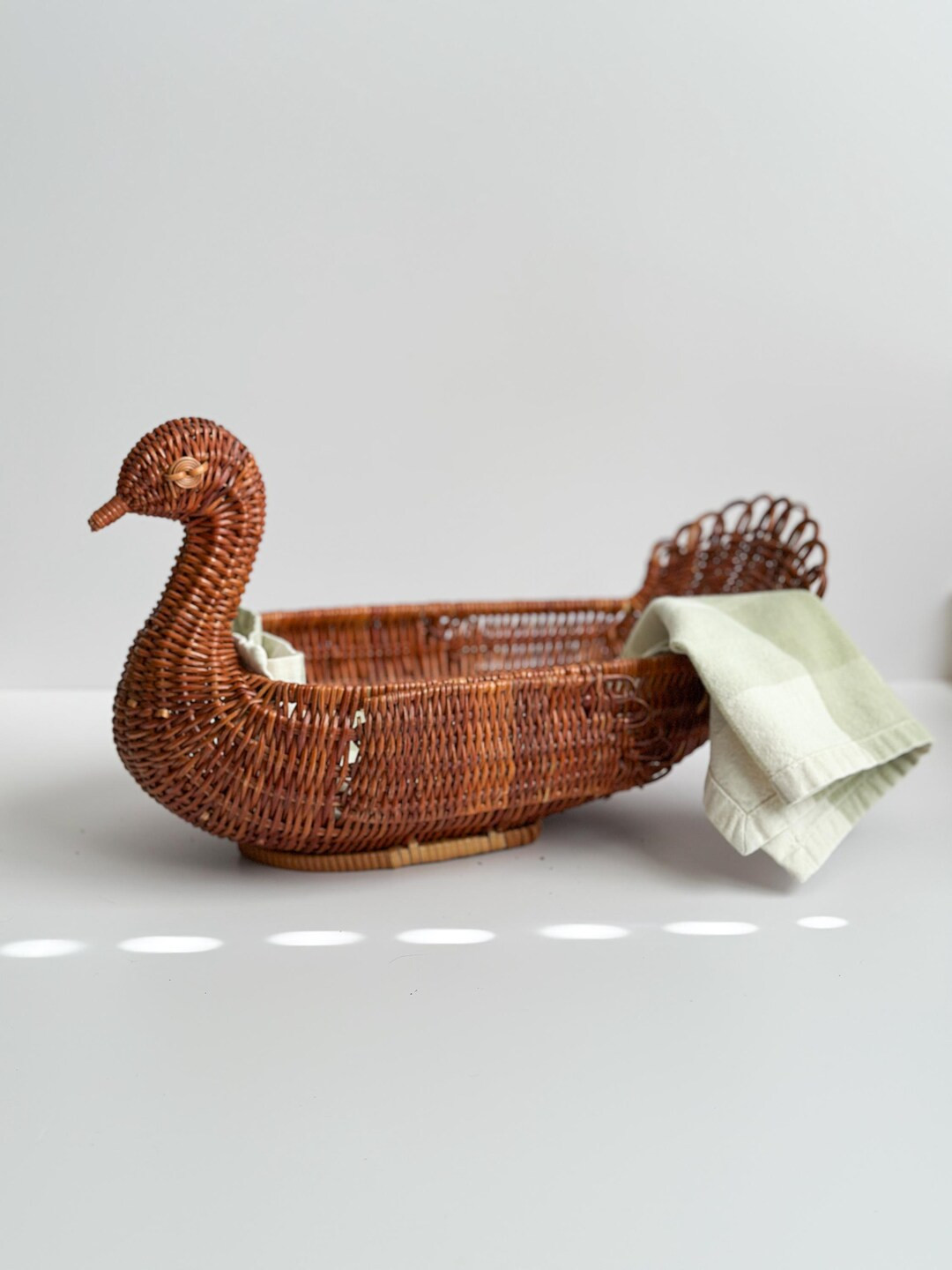 Handwoven Wicker Chicken Basket | Farmhouse Kitchen Decor - Etsy | Etsy (US)