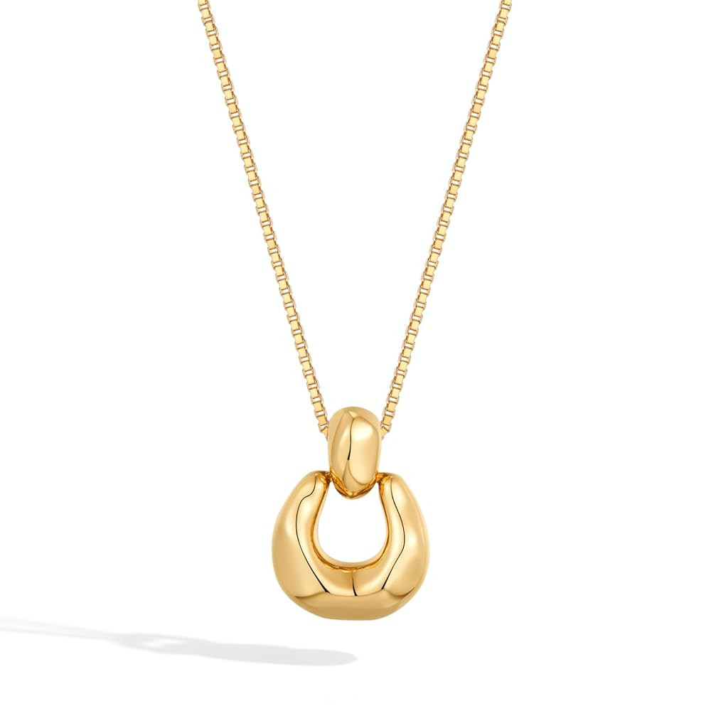 Pendant Necklace for Women Statement Gold Silver Necklace Trendy Jewelry for Women | Amazon (US)