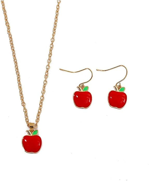 Yocoyee Fruit Jewelry Set for Women Red Apple Banana Strawberry Avocado Watermelon Necklace Earri... | Amazon (US)