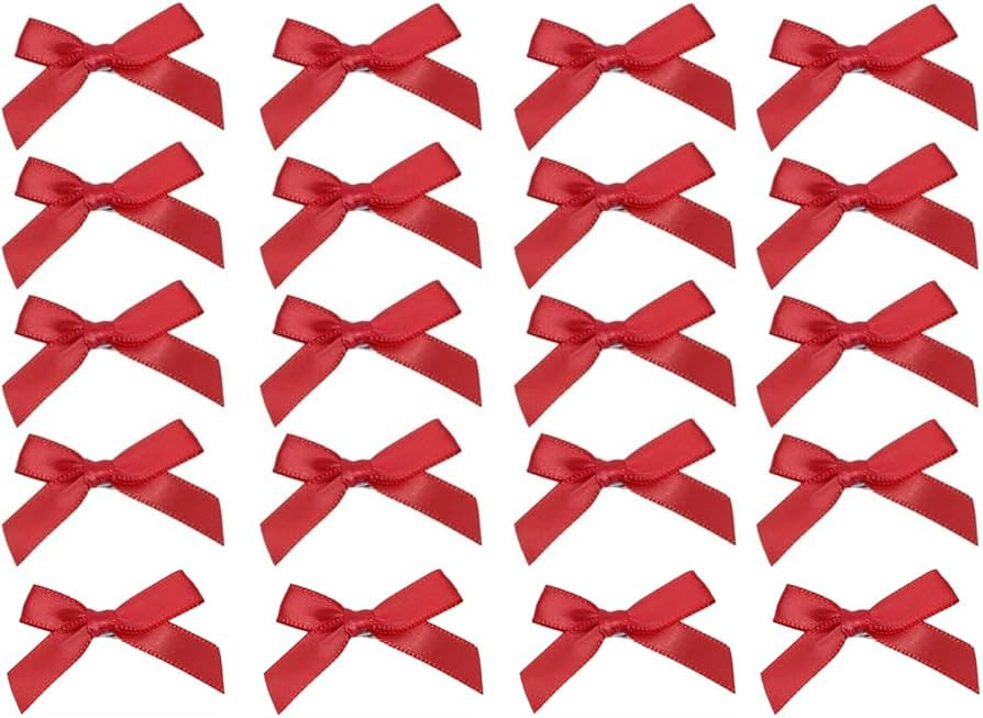 20Pcs Red Mini Bow Hair Clips Ribbon Hair Bows Cute Hair Barrettes Red Pink Bow Hairpins Alligato... | Amazon (US)