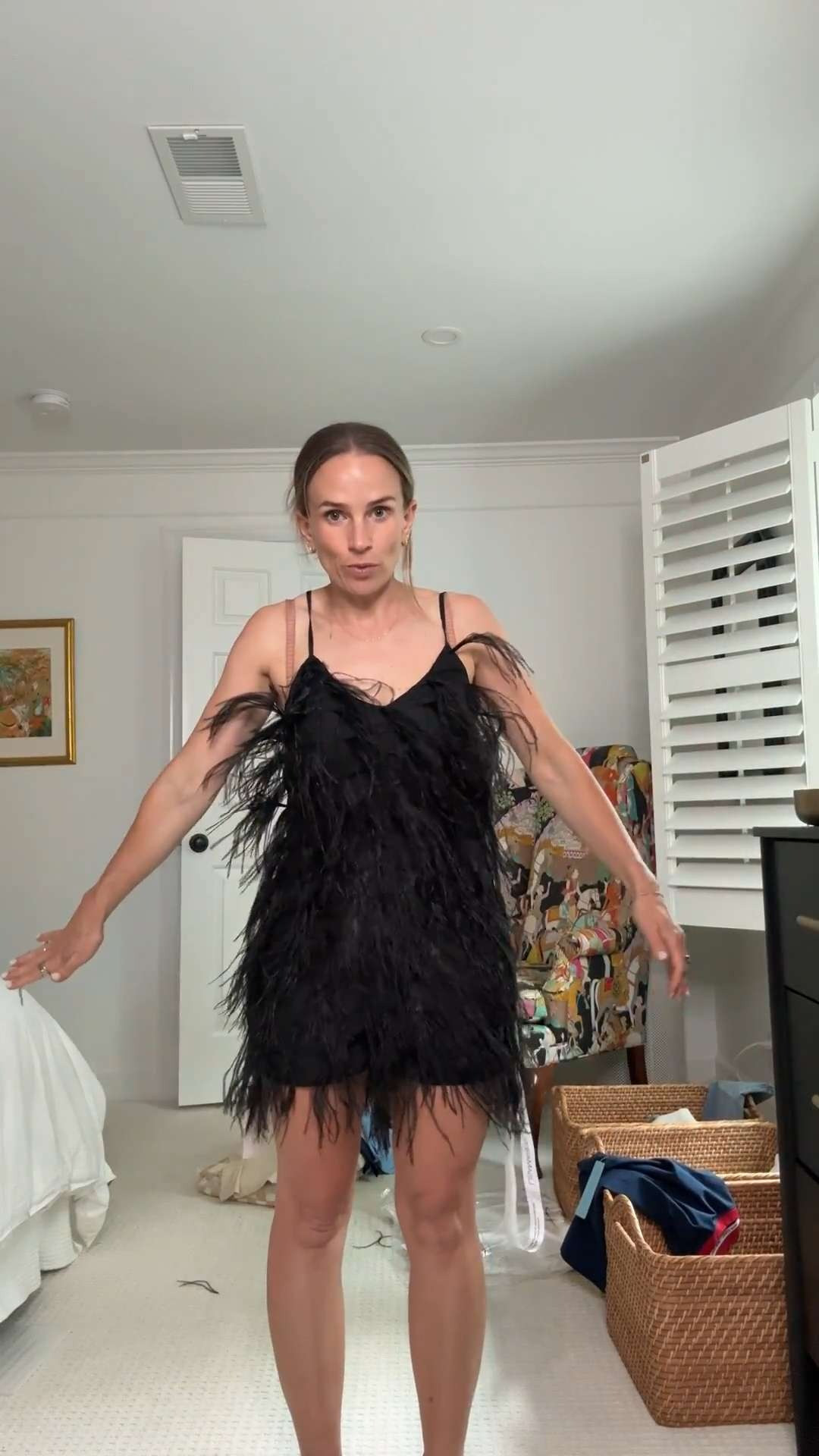 I present to you the feather romper... 

I thought this could be a fun, creative photoshoot, but this is not how it looked on the model. 

Its a no for me.

#LTKmomlife #LTKOver40 #LTKPetite
