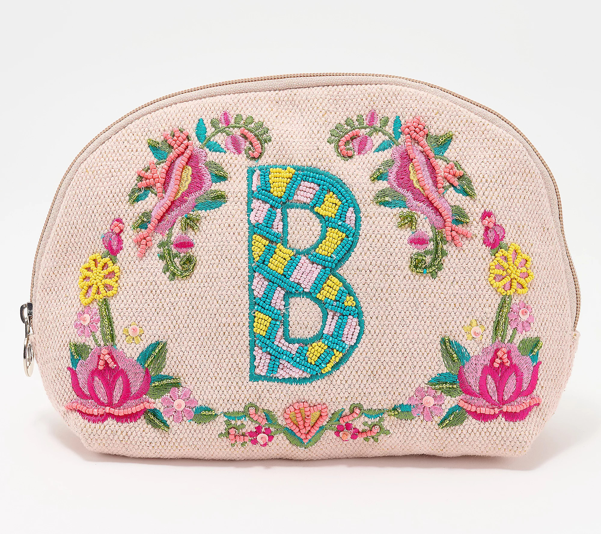America & Beyond Embellished & Beaded Initial Pouch | QVC