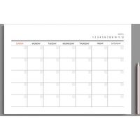 Printed A5 Monthly Planner 12 Sheets/Matte Paper Calendar Desktop Undated Planner | Etsy (US)