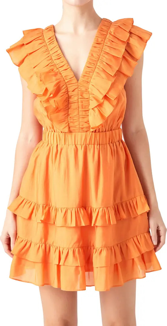 Ruffle Trim Minidress | Nordstrom