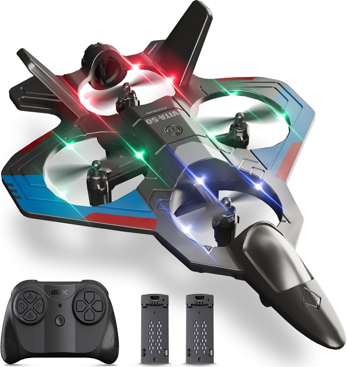 4DRC RC Planes Remote Control Airplanes for Kids Adults,Black,2Batteries | Amazon (US)