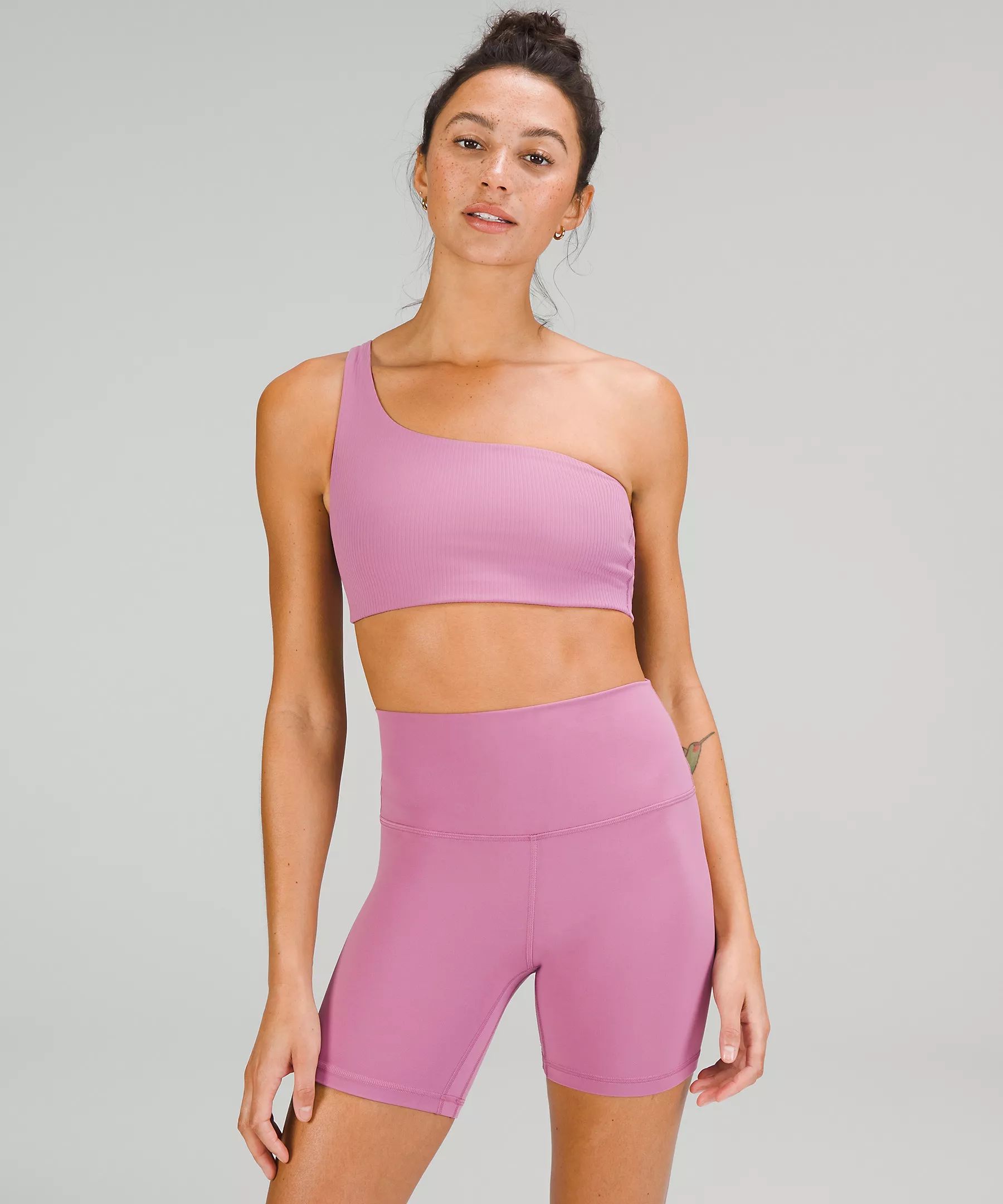 Ribbed Nulu Asymmetrical Yoga Bra Light Support, A/B Cup | Lululemon (US)