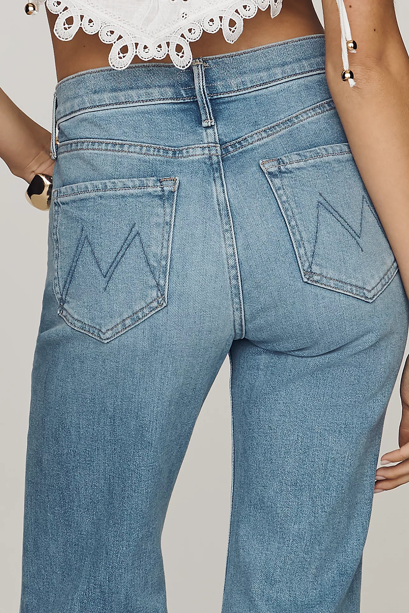 MOTHER Doozy Mid-Rise Flare Jeans | Anthropologie (US)