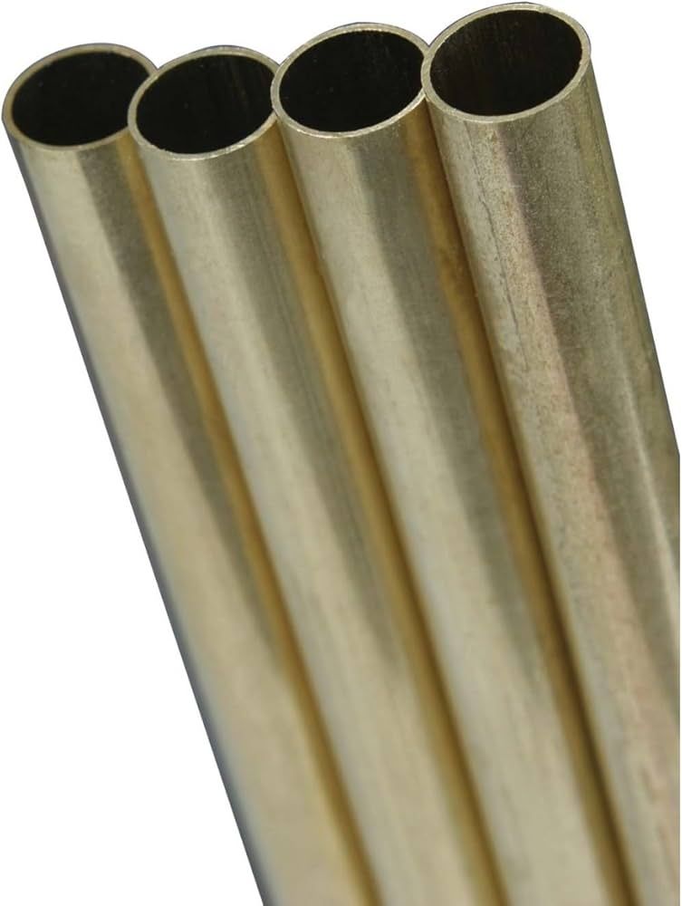 K&S Precision Metals 1153 Round Brass Tubing, 3/8" OD x 0.014" Wall Thickness x 36" Length, Made ... | Amazon (US)