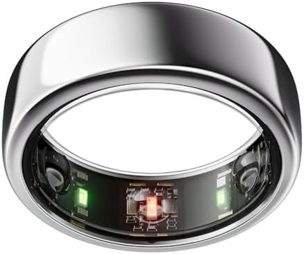 Oura Ring Gen3 Horizon - Silver - Size 11 - Smart Ring - Size First with Oura Ring Gen3 Sizing Ki... | Amazon (US)