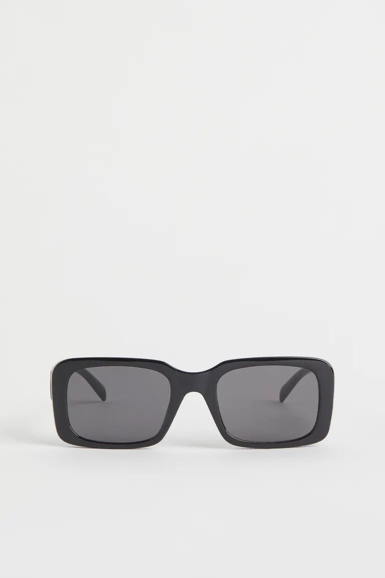 Rechteckige Sonnenbrille - Schwarz - Ladies | H&M DE | H&M (DE, AT, CH, NL, FI)
