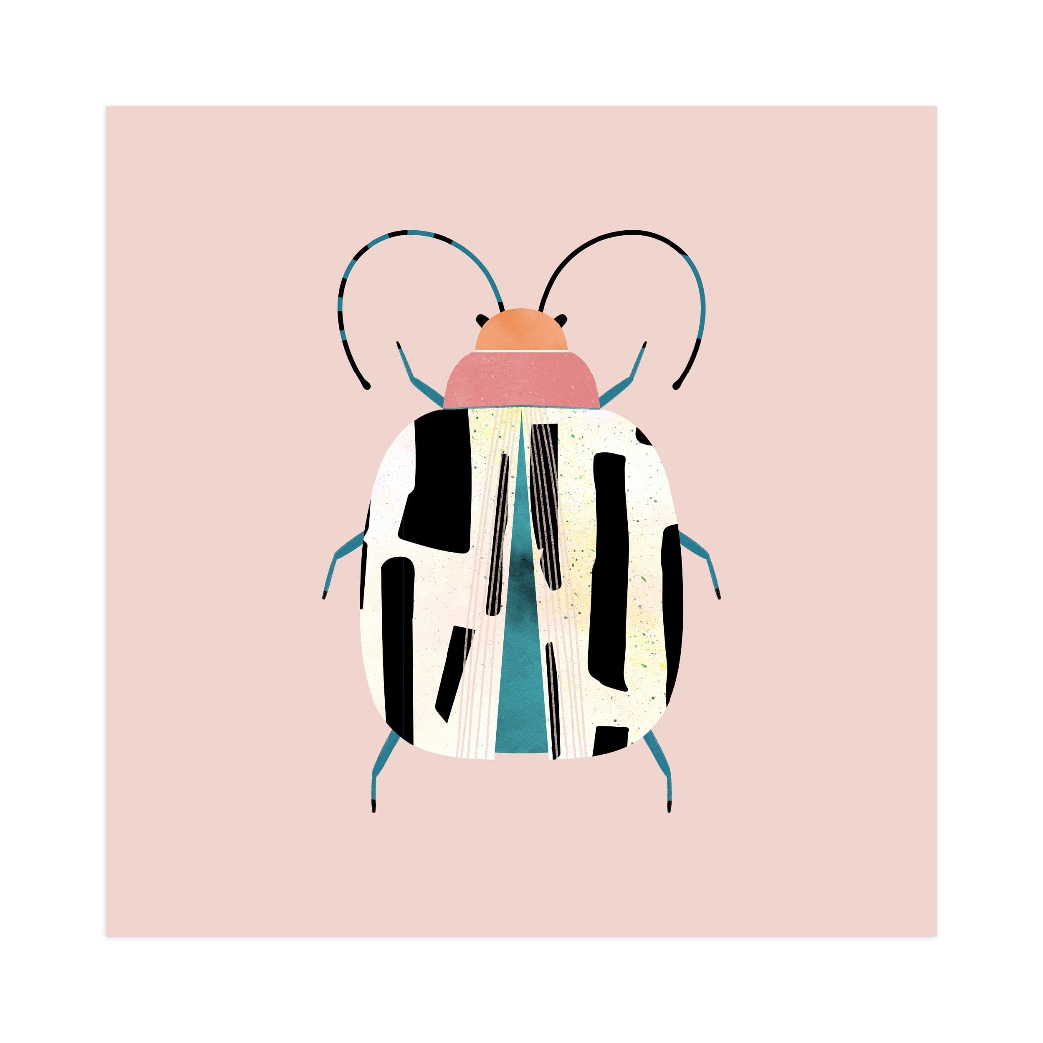 "Little Beetle" - Graphic Limited Edition Art Print by Anna Clement. | Minted