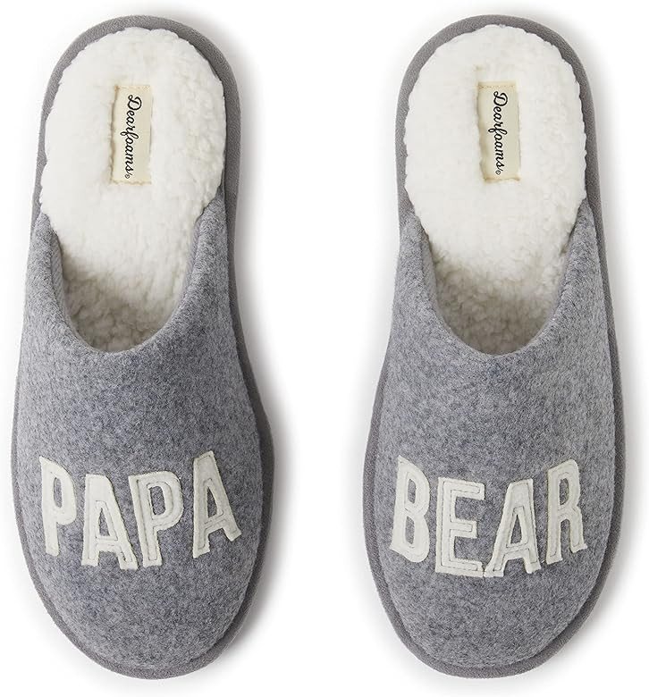 Dearfoams Men's Papa Bear Slipper | Amazon (US)