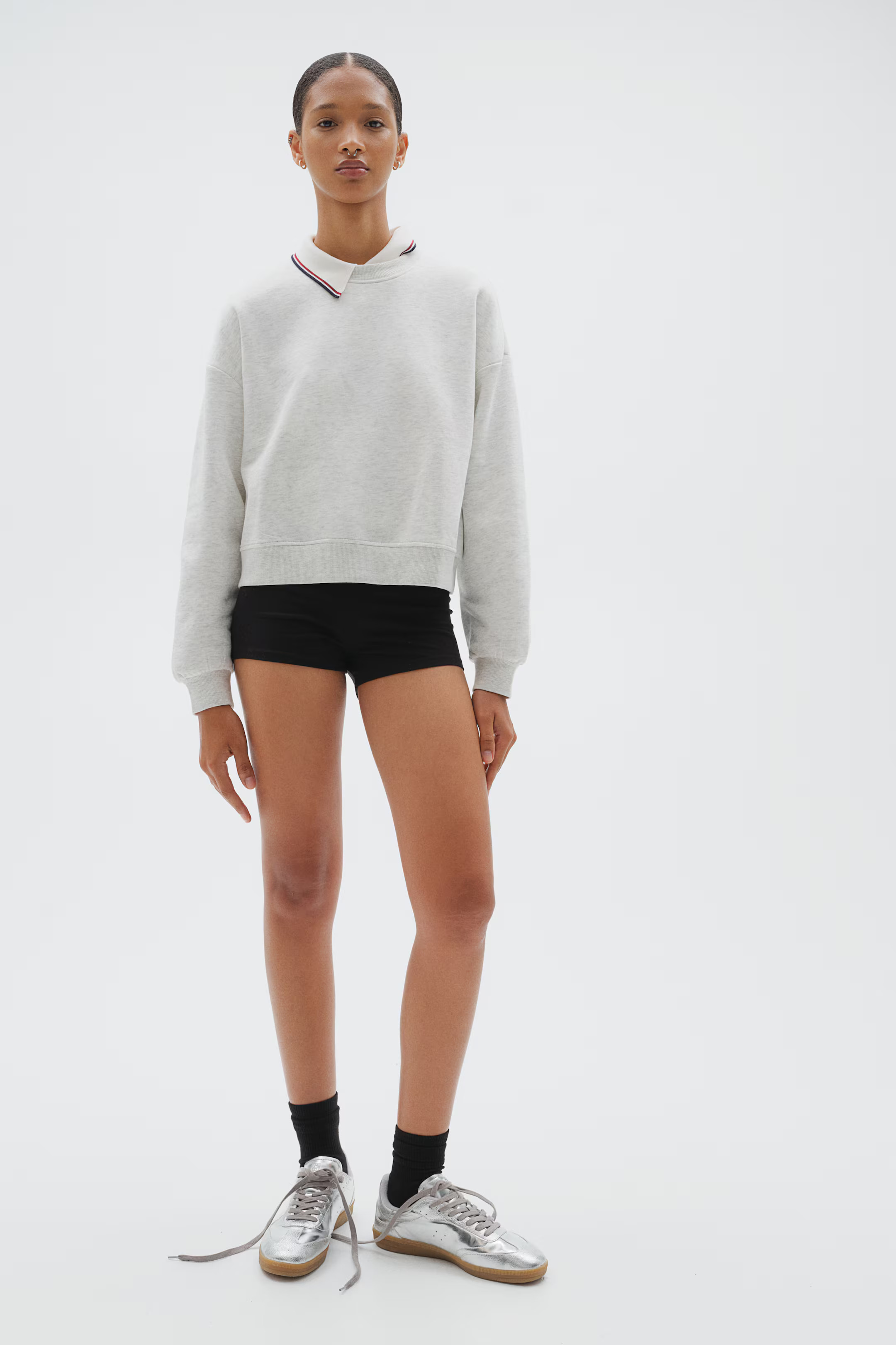 Sweatshirt - Dusty pink - Ladies | H&M US | H&M (US + CA)