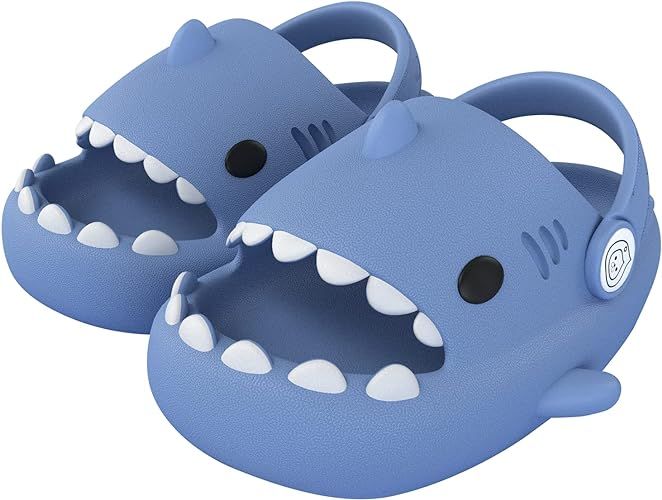 Metogo Cloud Shark Slides Non-Slip Open Toe Slippers Adult Women Men Cute Lightweight Sandals on ... | Amazon (US)