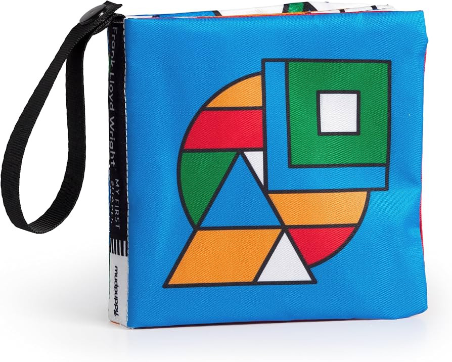 Frank Lloyd Wright My First Shapes Crinkle Fabric Stroller Book | Amazon (US)