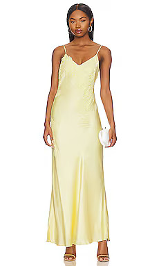 Bardot Avoco Lace Detail Midi Dress in Canary Yellow from Revolve.com | Revolve Clothing (Global)