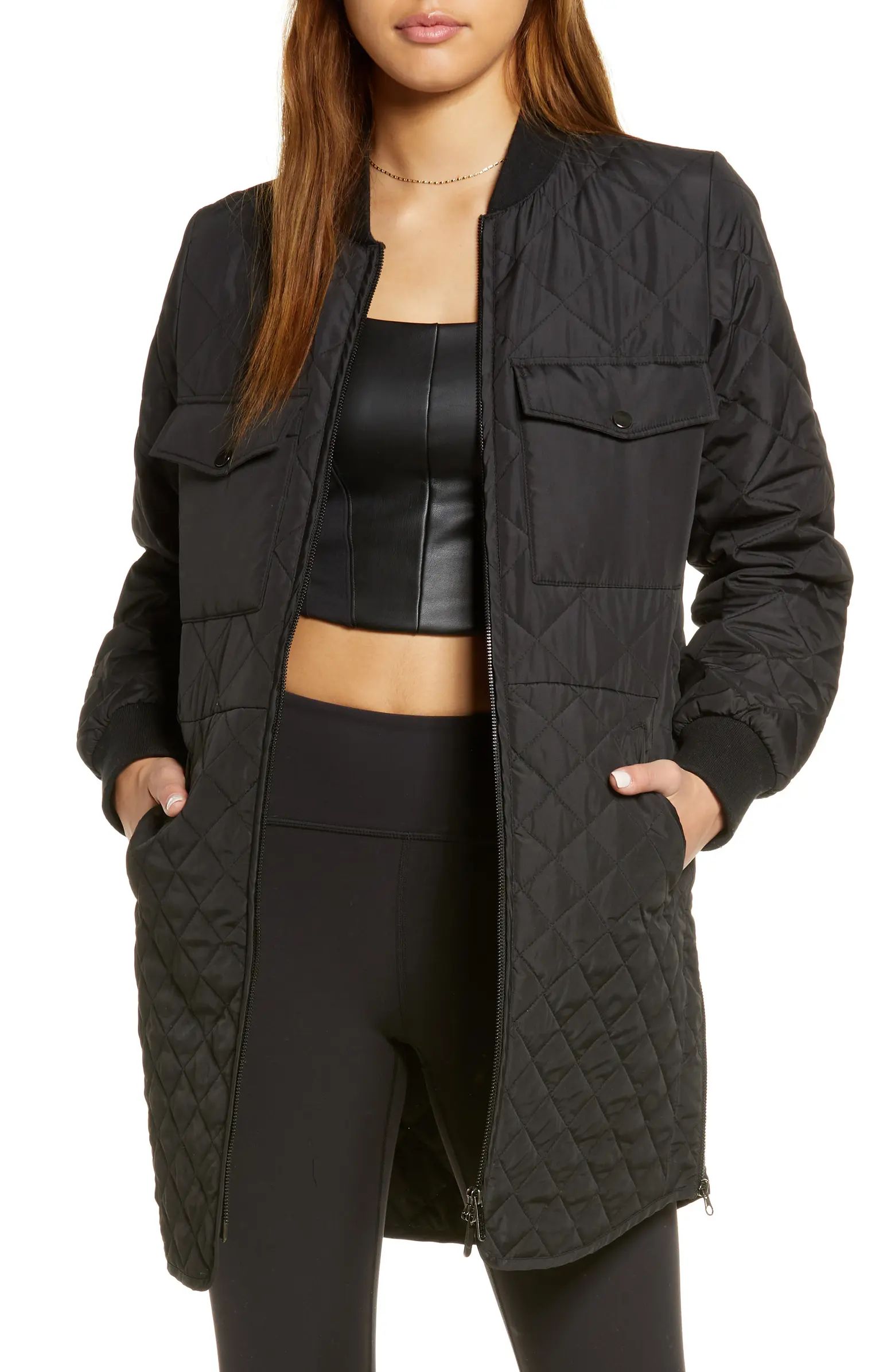 Zella Quilted Pocket Jacket | Nordstrom | Nordstrom