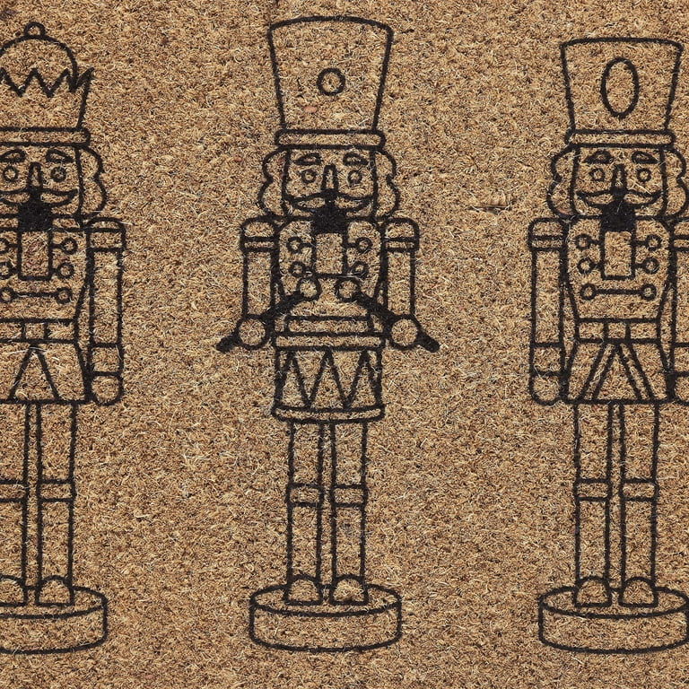My Texas House Natural Nutcracker Outdoor Coir Doormat, 30" x 48" | Walmart (US)
