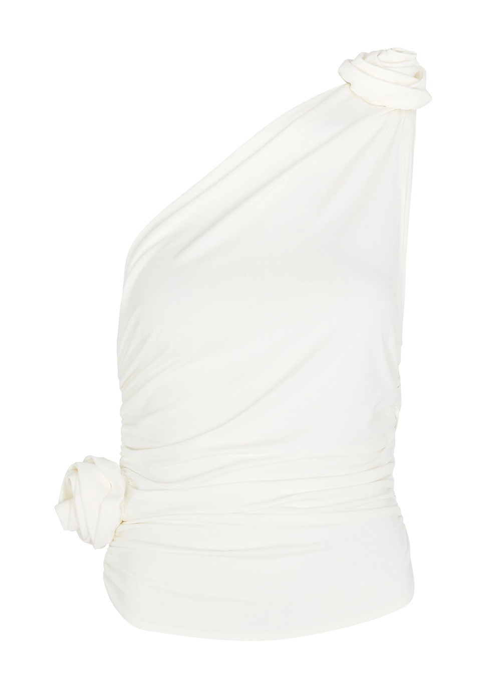 Ruched one-shoulder top | Harvey Nichols 