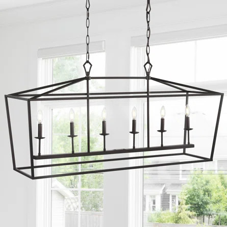 Gracie Oaks Joree 6 - Light Kitchen Island Linear Pendant | Wayfair | Wayfair North America