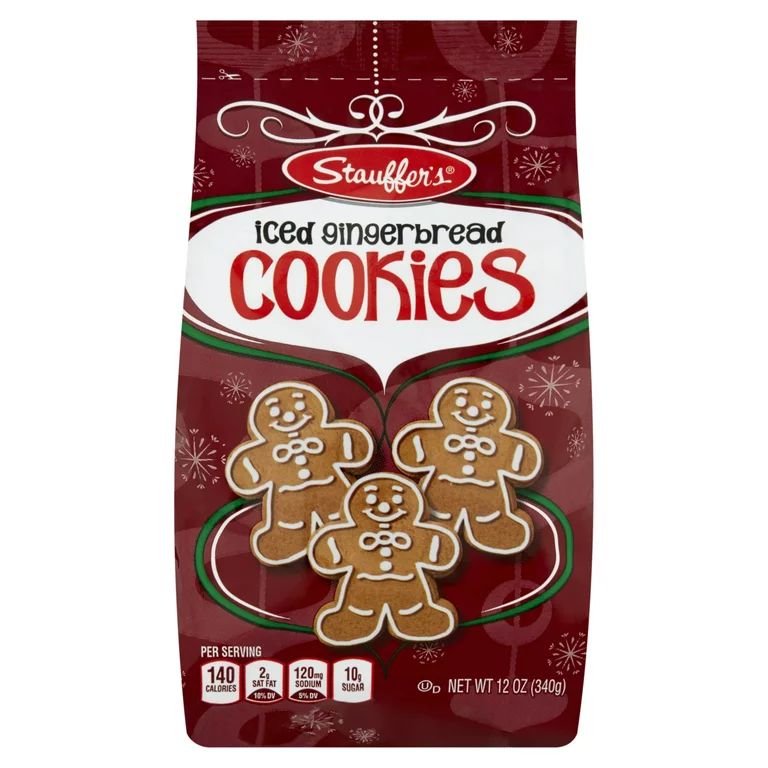 Stauffer's Iced Gingerbread Cookies, 12oz | Walmart (US)
