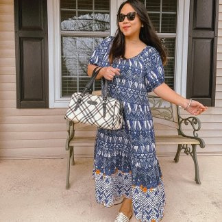 Women's Puff Short Sleeve Tiered A-Line Dress - Knox Rose™ | Target