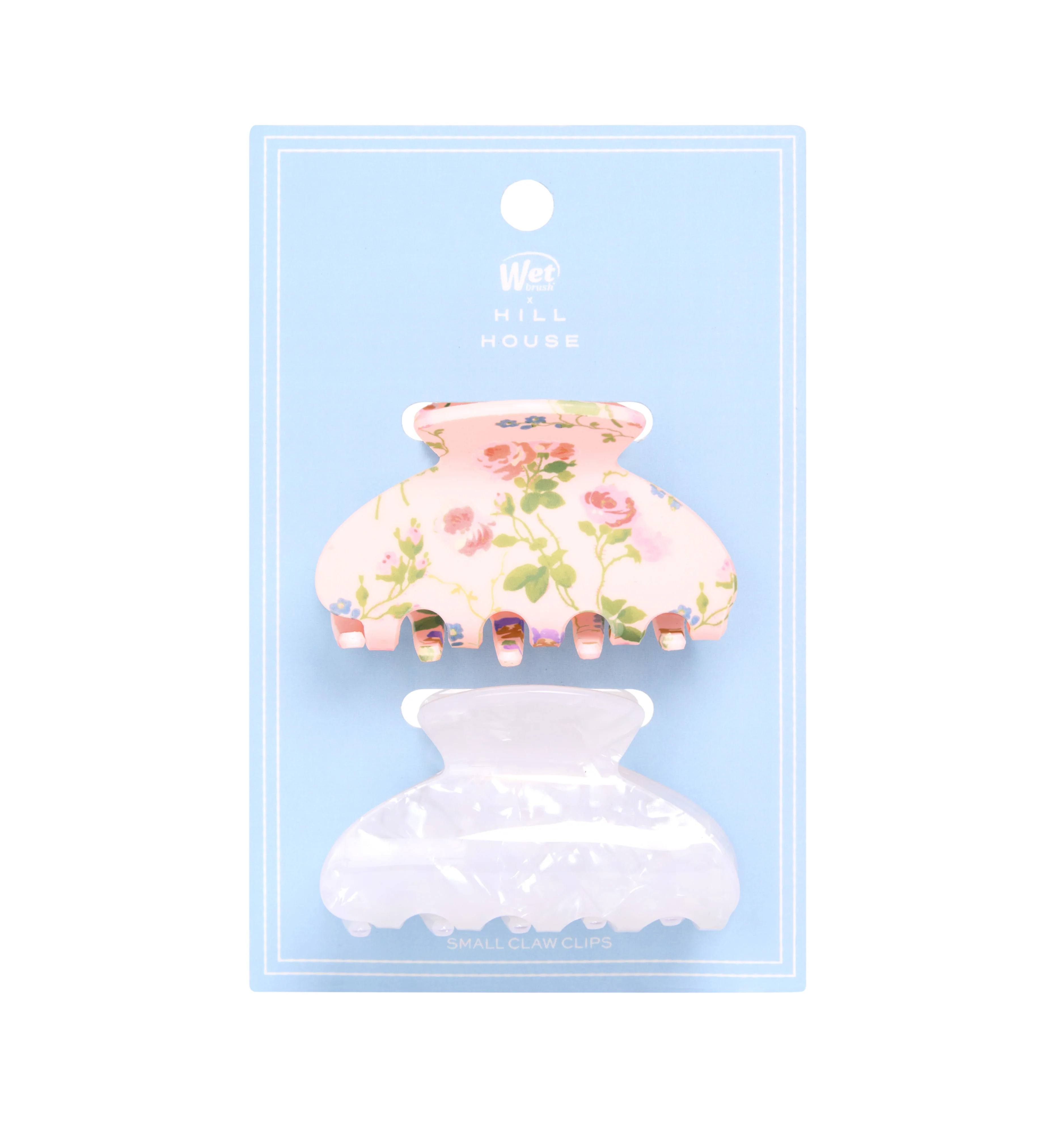 CLAW CLIP SET | The Hill House x Wet Brush Pink Floral and White | Hill House Home | Hill House Home US