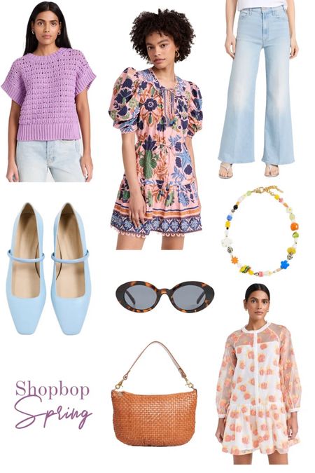 Shopbop’s spring arrivals features some of my favorite brands (Farm Rio and English Factory to name a few) and trends the youths are wearing (flared jeans and oval-shaped sunglasses). Aside from clothes, Shopbop has thousands of spring accessories like chunky necklaces, textured bags, and pastel shoes for spring.

#LTKfindsunder100 #LTKstyletip #LTKSeasonal