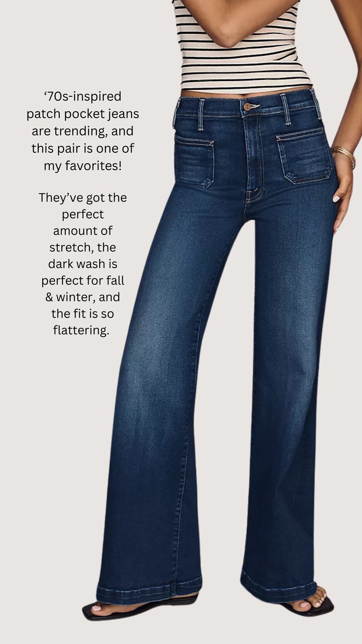 Patch pocket jeans are trending this season, and this pair is one of my highest recommendations! Fit runs true to size - available in petite and regular lengths!

#LTKSeasonal #LTKOver40
