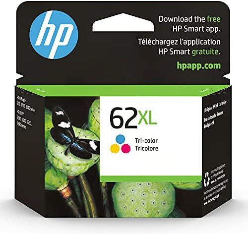 HP 62XL Tri-color High-yield Ink Cartridge | Works with Printer Series: ENVY 5540, 5640, 5660, 76... | Amazon (US)