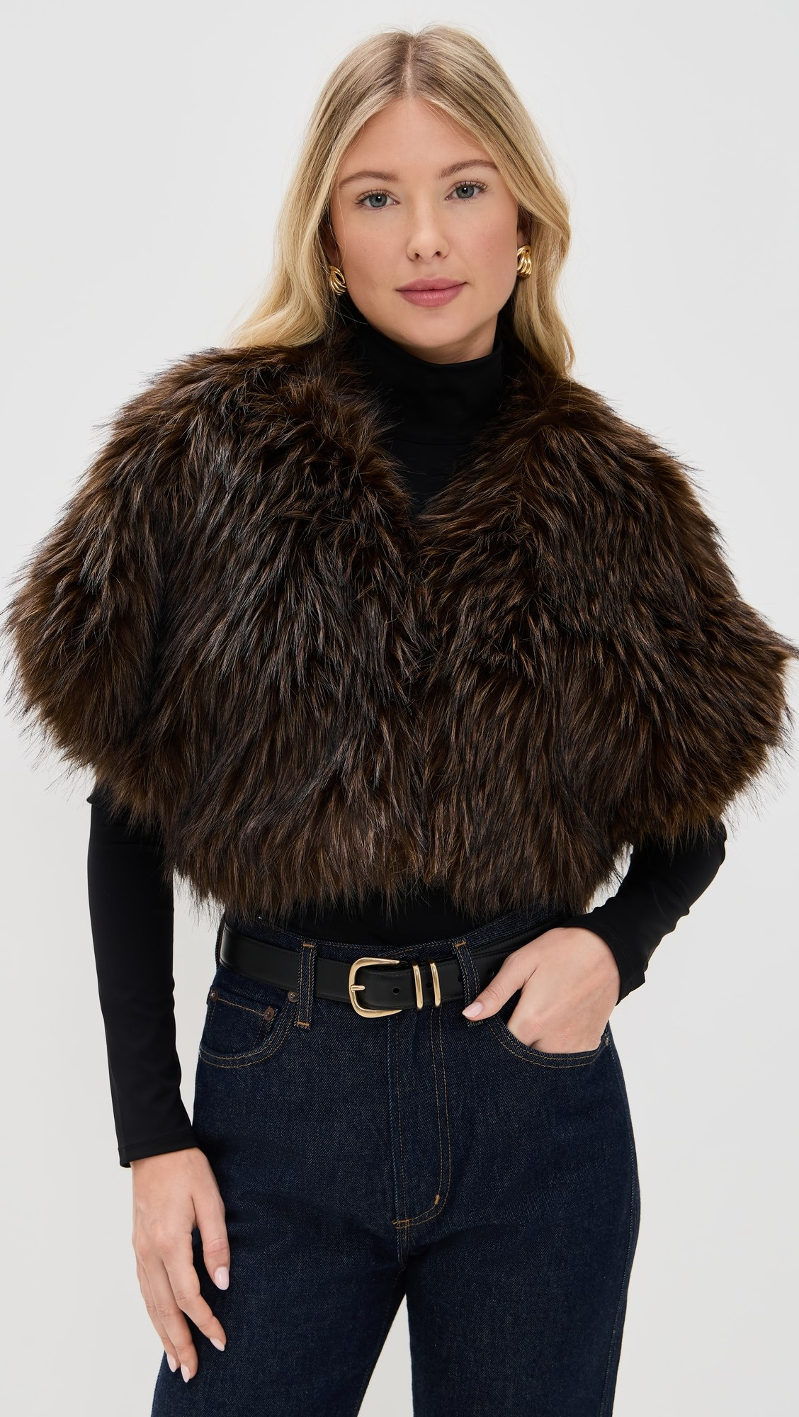 Devin Faux Fur Fox Shrug | Shopbop