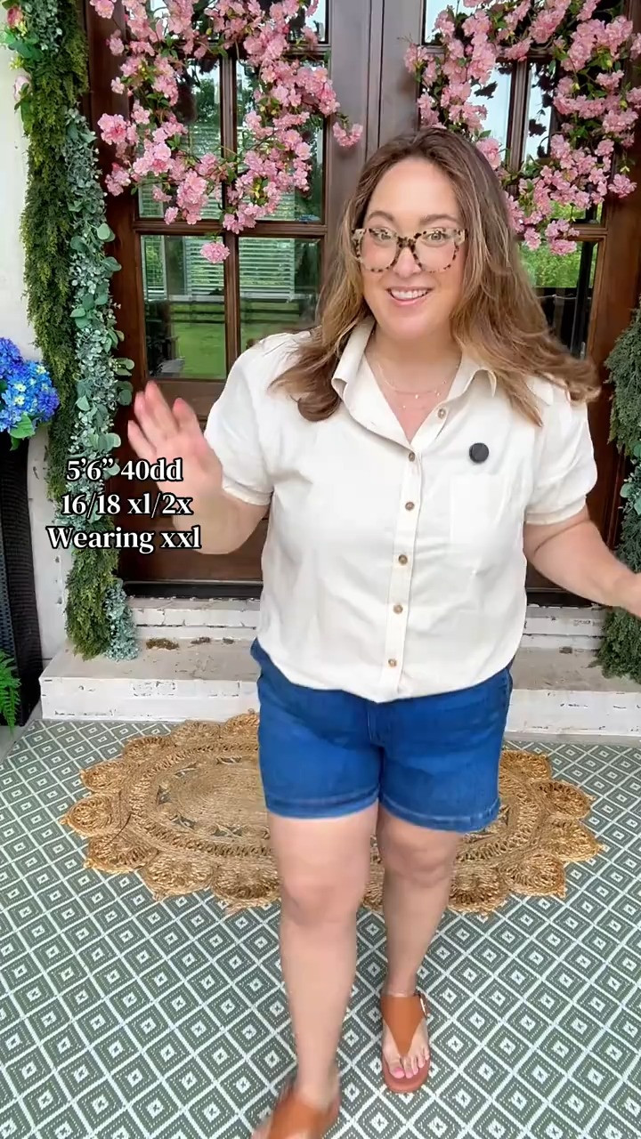 Cicy Bell Womens Puff Short Sleeve Button Down Shirts Summer Casual Collared V Neck Blouse Linen Loose Fit Work Tops 

 #LTKSaleAlert #LTKBeauty #LTKWorkwear