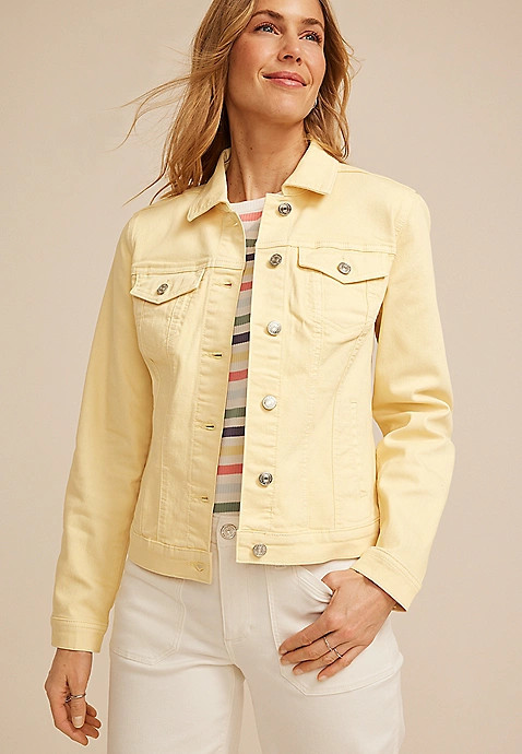 Yellow Denim Jacket | Maurices