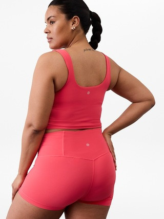 Transcend Square Neck Crop Sports Bra D-DD | Athleta