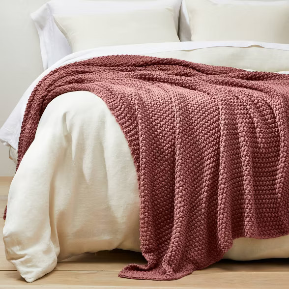 Chunky Knit Bed Blanket - Casaluna™ | Target