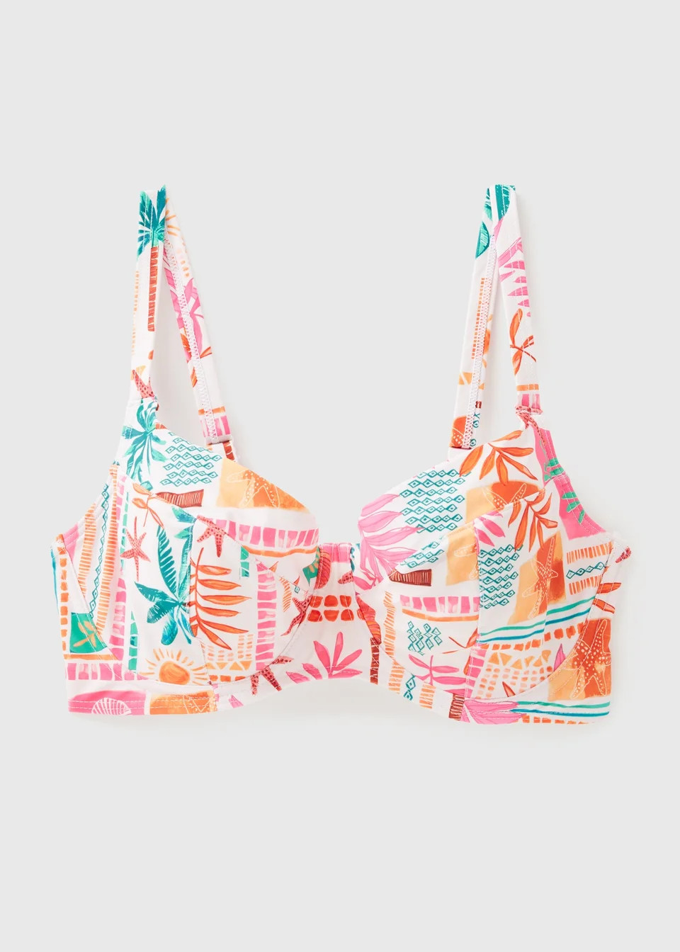 DD+ Multicolour Summer Print Bikini Top | Matalan (UK)