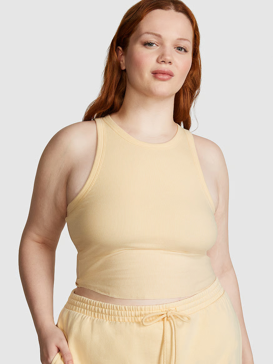 High-Neck Ribbed Tank | Victoria's Secret (US / CA )