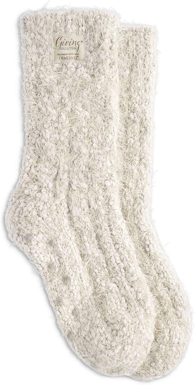 DEMDACO Fuzzy Women's One Size Polyester Blend Crew Style Gift Boxed Giving Socks | Amazon (US)
