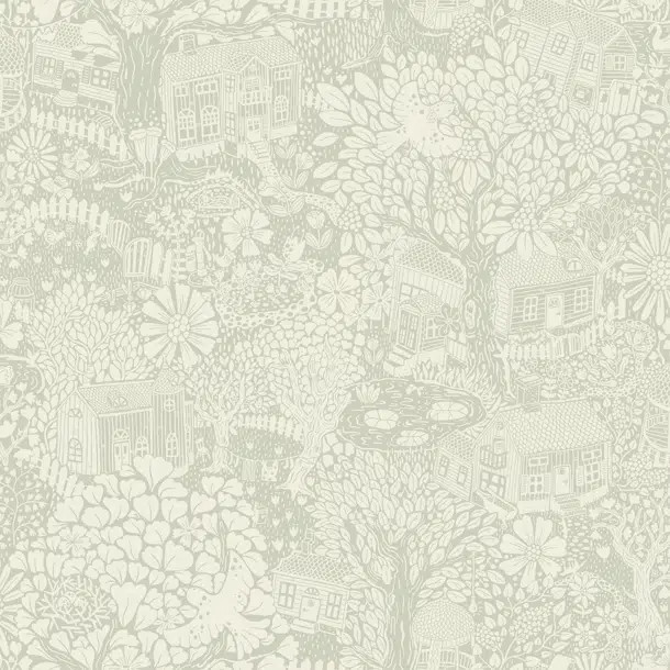 Alshawn Bygga Bo Woodland Village 33' L x 20.9" W Wallpaper Roll | Wayfair North America