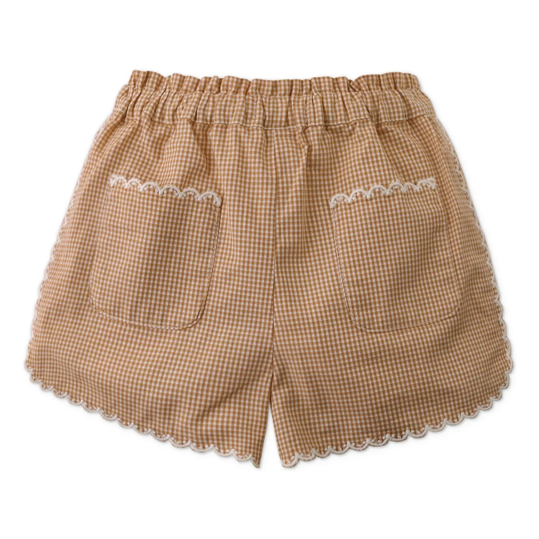 Short Mimi Carreaux | Camel | Smallable