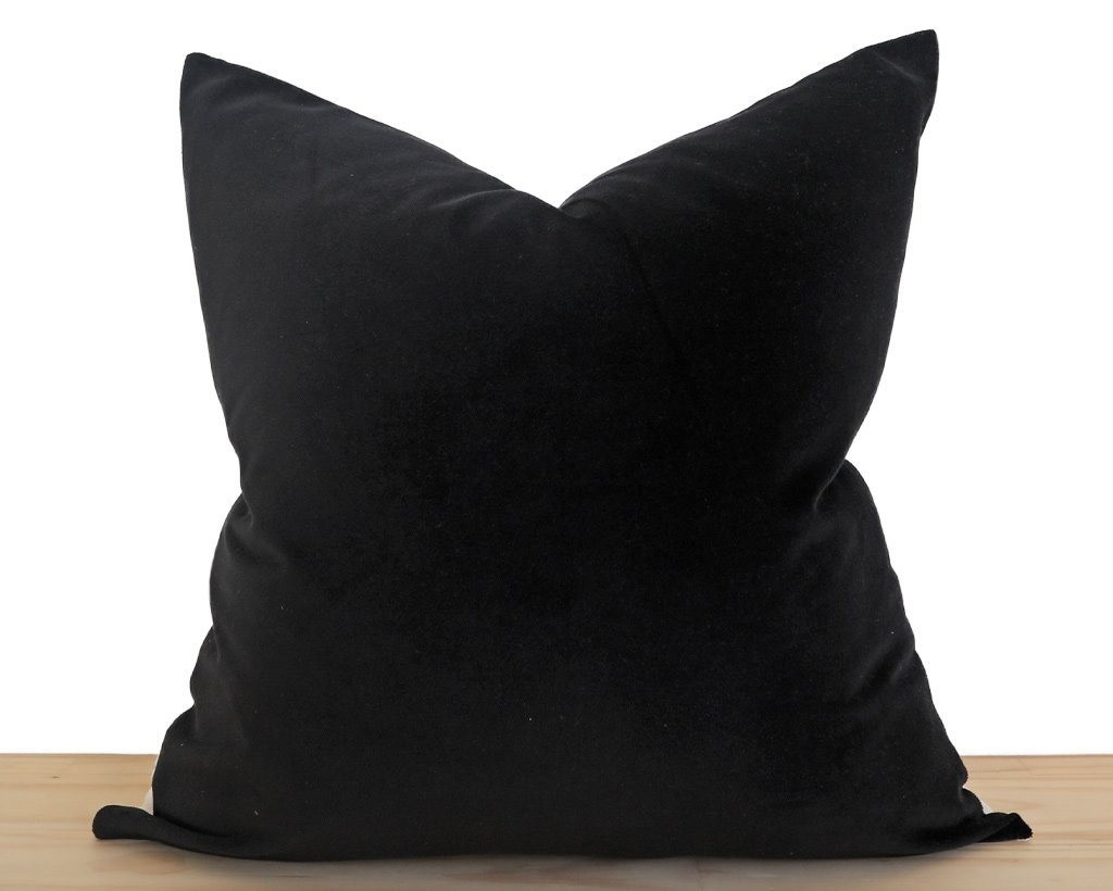 Velvet Pillow Cover, Black | Coterie, Brooklyn