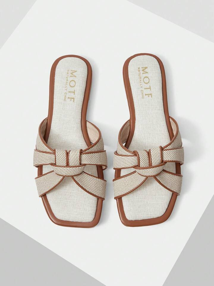 MOTF PREMIUM SQUARE-TOE SIMPLE AND COMFORTABLE WOMEN FLAT SANDALS FOR SUMMER VACATION SHOES SUMME... | SHEIN