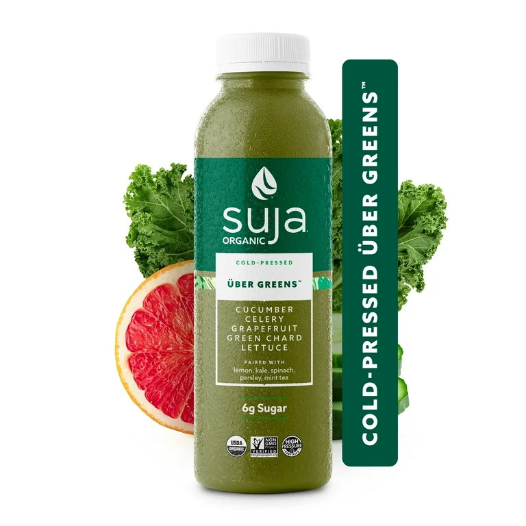 Suja Organic Uber Greens Cold Pressed Green Juice, 13.5 Fl Oz - Walmart.com | Walmart (US)