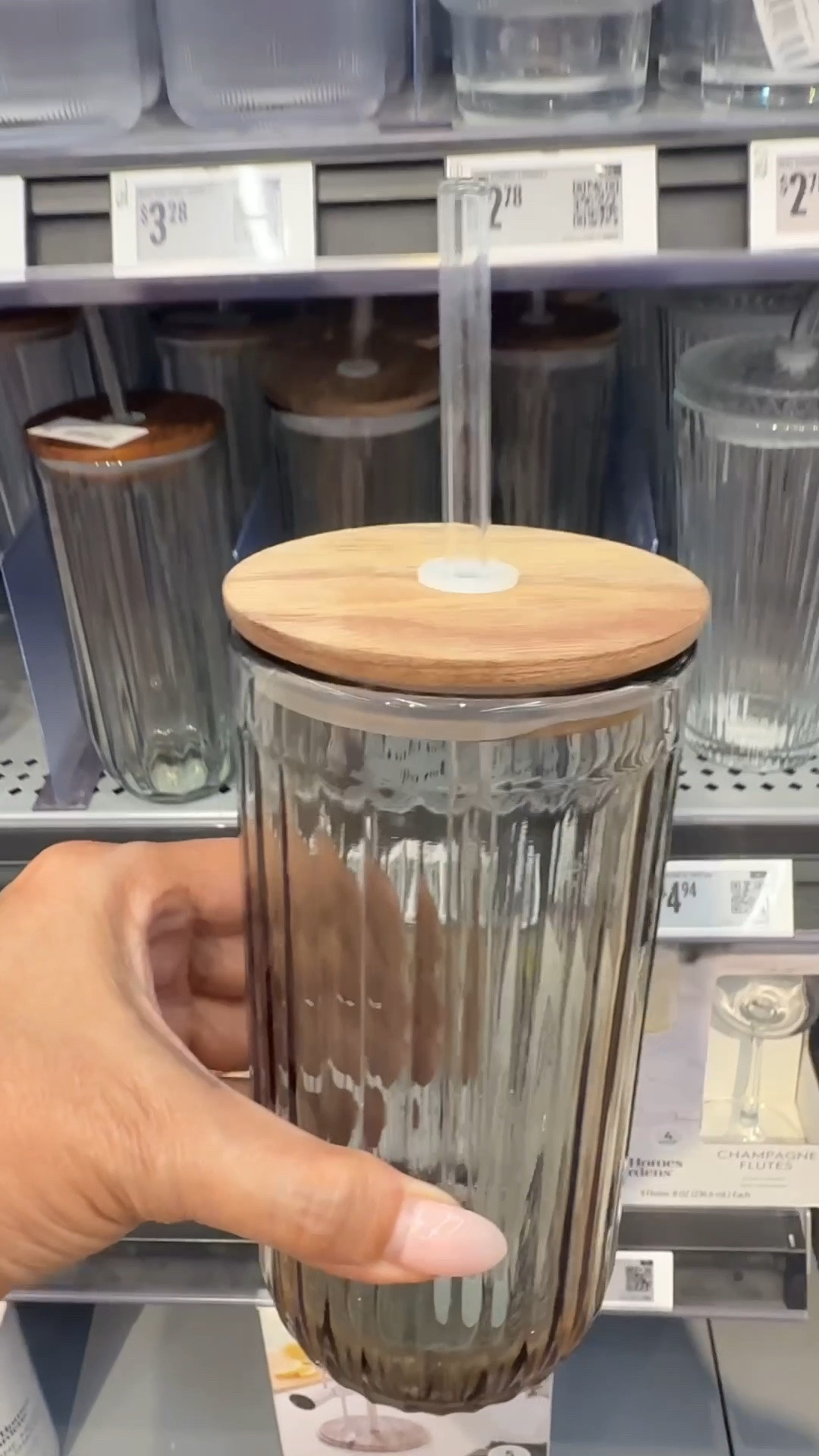 Glass Tumblers that are under 5.00 are very similar to the Target one

#LTKHome #LTKfoodie #LTKSaleAlert