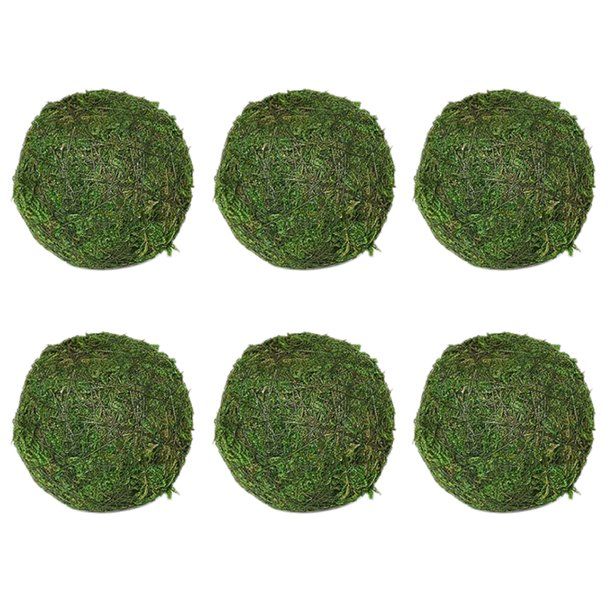 Hapeisy Moss Ball, Natural Decorative Green Globes with Handmade , Hanging Balls Vase Bowl Filler... | Walmart (US)
