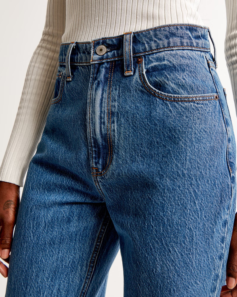 Women's High Rise Loose Jean | Women's Bottoms | Abercrombie.com | Abercrombie & Fitch (US)