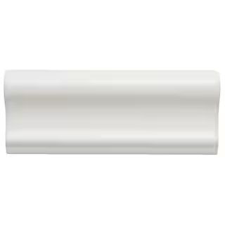 Daltile Restore Bright White 2 in. x 6 in. Glazed Ceramic Chair Rail Trim Tile (0.9 sq. ft./case)... | The Home Depot