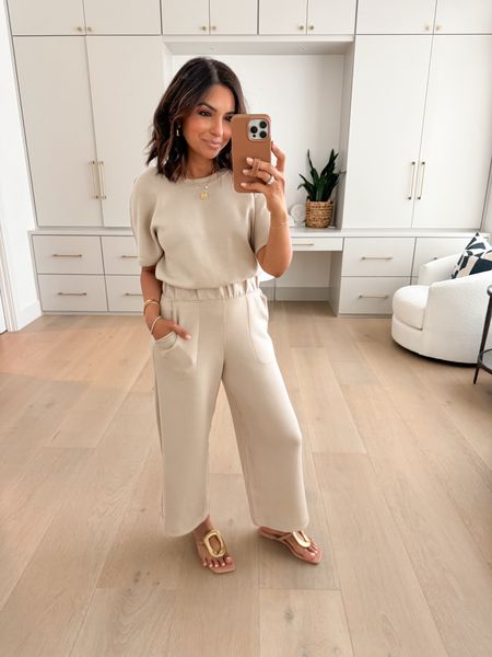 Wearing an xs petite length in new Spanx AirEssentials jumpsuit. This is so perfect for travel for this season also!! Code NASREENXSPANX gets 10% off + free shipping 

#LTKstyletip #LTKover40